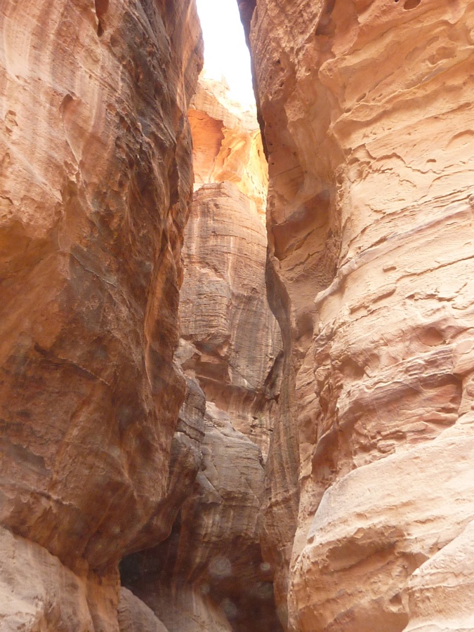 Der Siq nach Petra in Jordanien