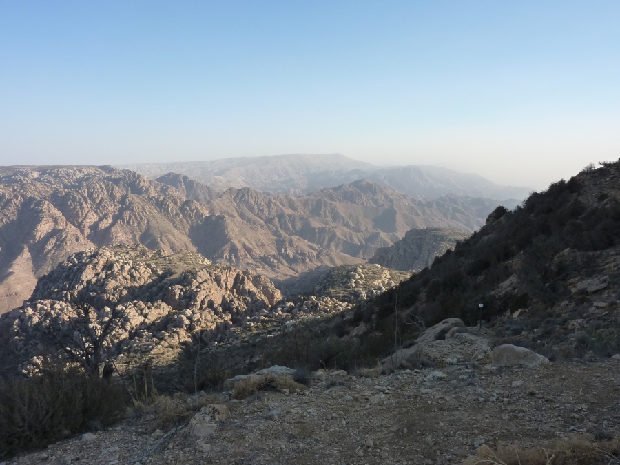 Ausblicke im Naturschutzgebiet Dana in Jordanien