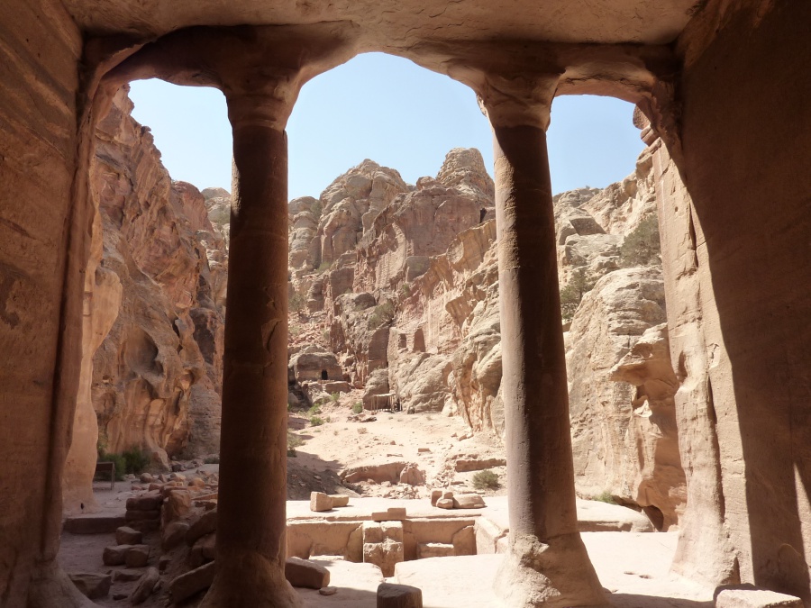 Ausblicke im neuen Weltwunder Petra