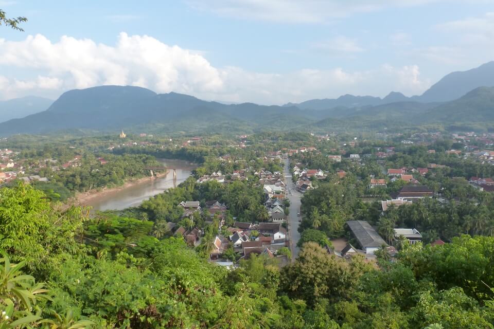 Ausblick über Luang Prabang in Laos