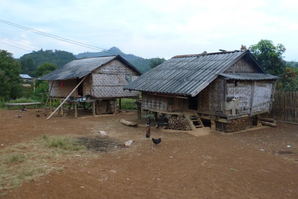 Unser Hmong Dorf beim Homestay in Laos