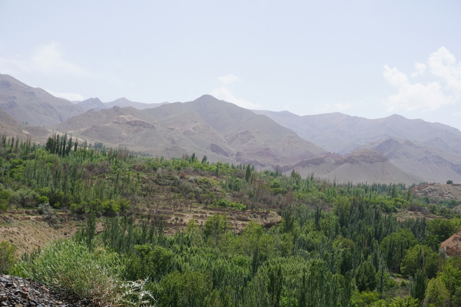 Die Landschaft bei Abyaneh