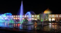 Der Imam Platz in Isfahan Iran bei Nacht