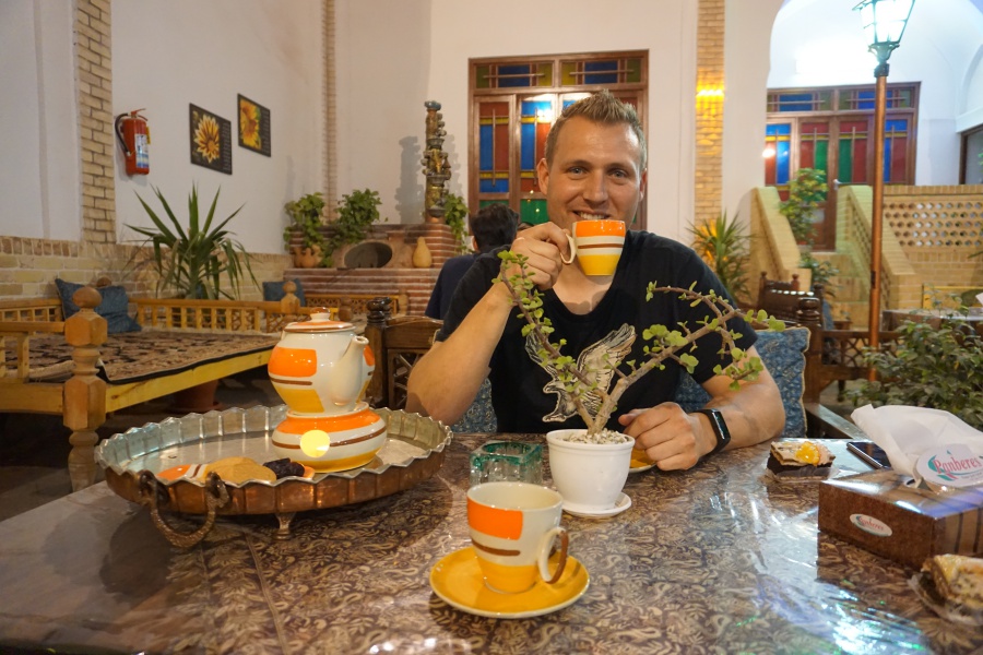 Tee trinken in Kashan