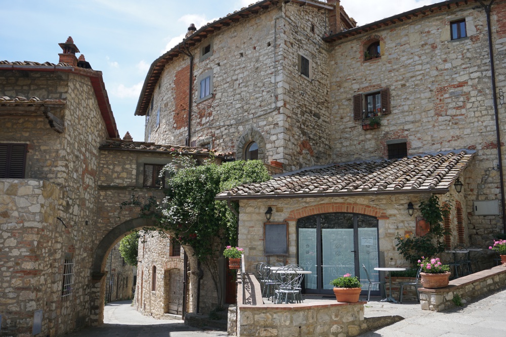 Vertine in Chianti. Ein wunderschönes mittelalterliches Dorf in der Toskana