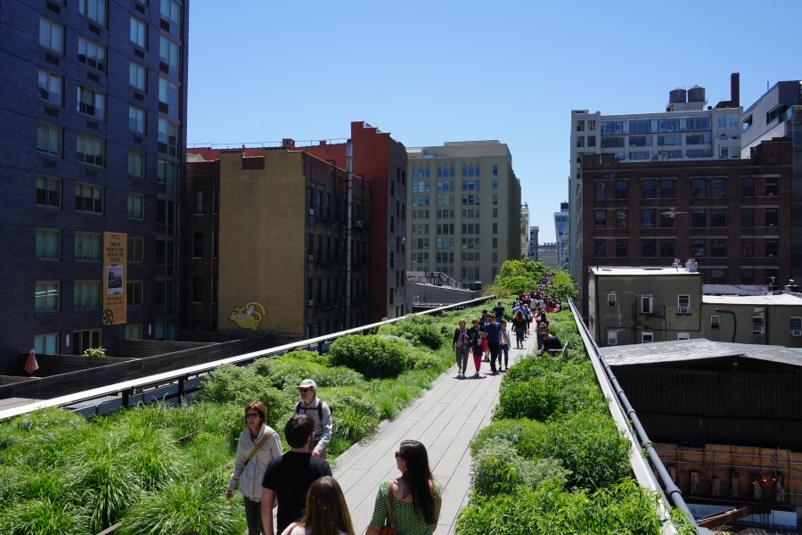 Der High Line Park im Meatpacking District