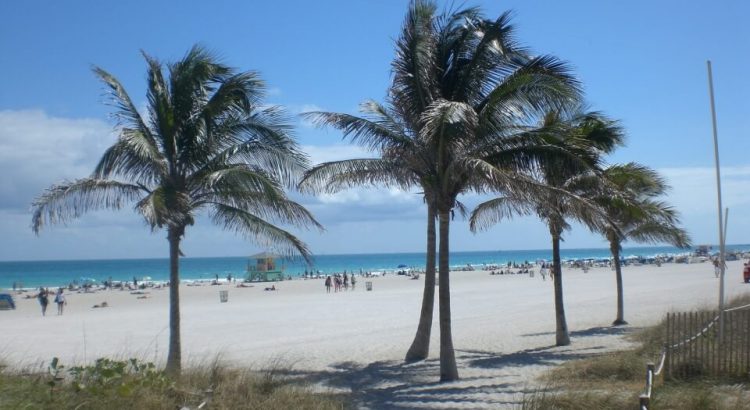 South Beach in Miami, Florida in den USA