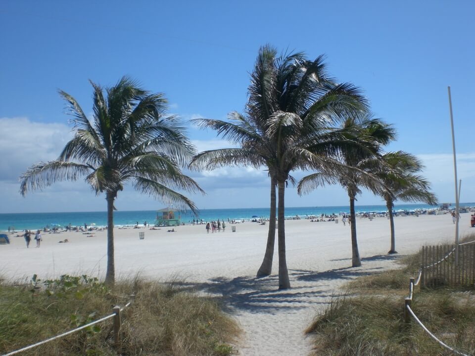 Der beruehmte South Beach in Miami Florida