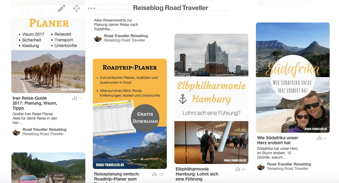 Unser Reiseblog Road Traveller auf Pinterest. Reise planen und inspirieren mit Road Traveller.