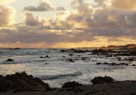 Sonnenuntergang in Gansbaai an der Garden Route in Suedafrika