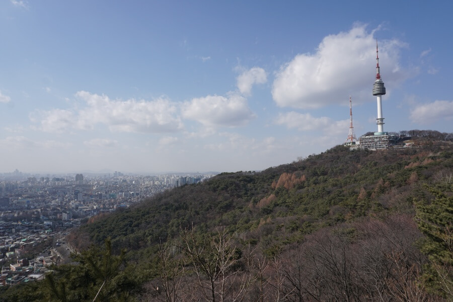 Ausblick Namsan Park und N-Seoul-Tower