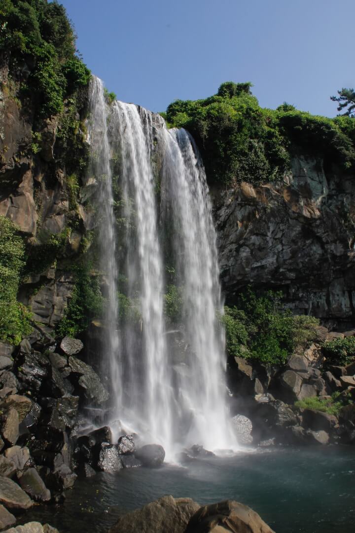 Wasserfall auf Jeju Island