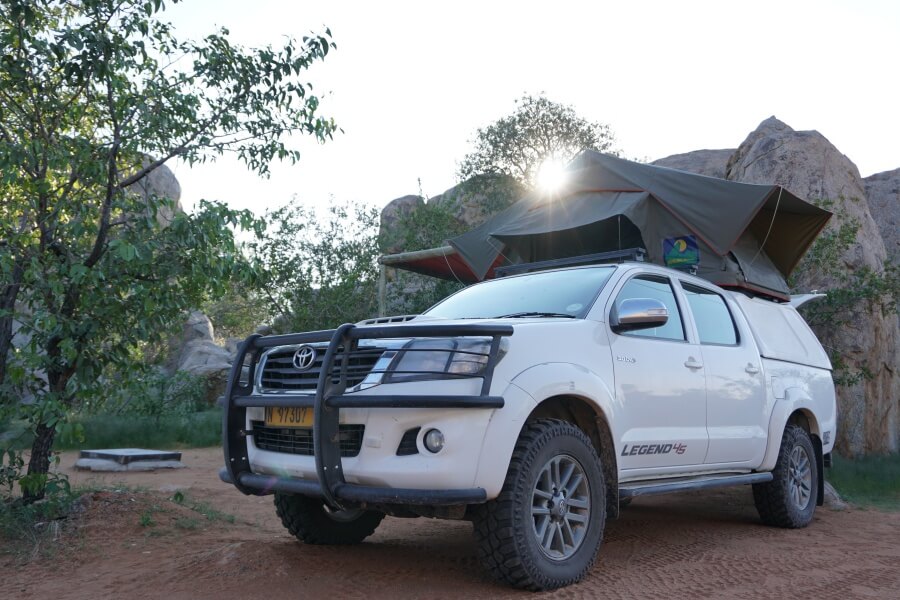 Namibia ist das perfekte Land fuer einen Camping Roadtrip mit dem Dachzelt 