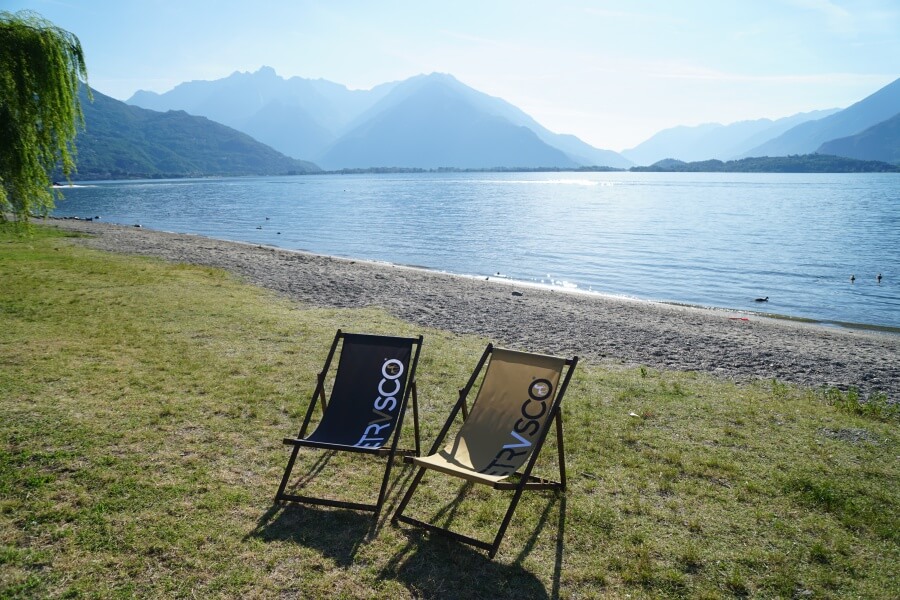 Unser Strand direkt am Campingplatz North Wind in Domaso am Lago di Como