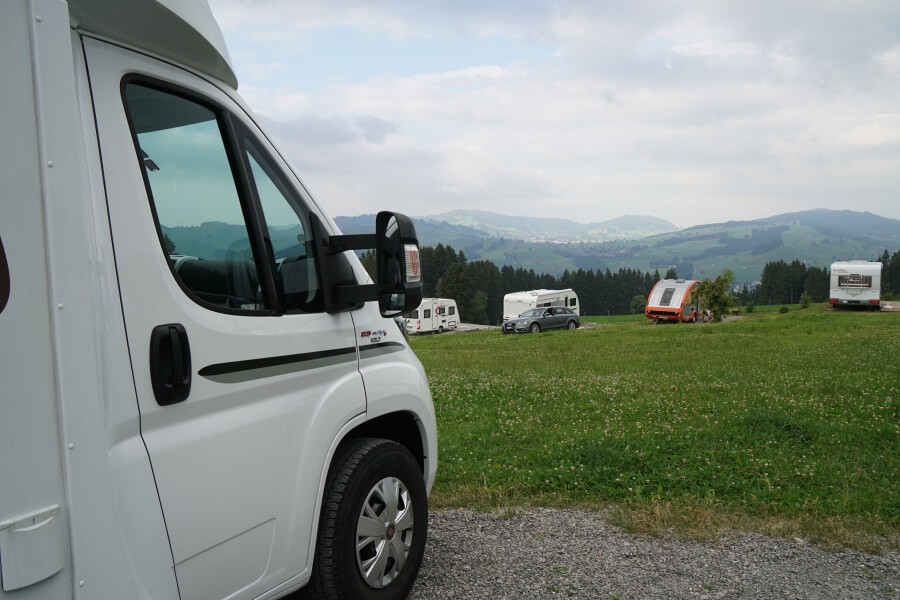 Unser Campingplatz in Appenzell auf der Grand Tour of Switzerland