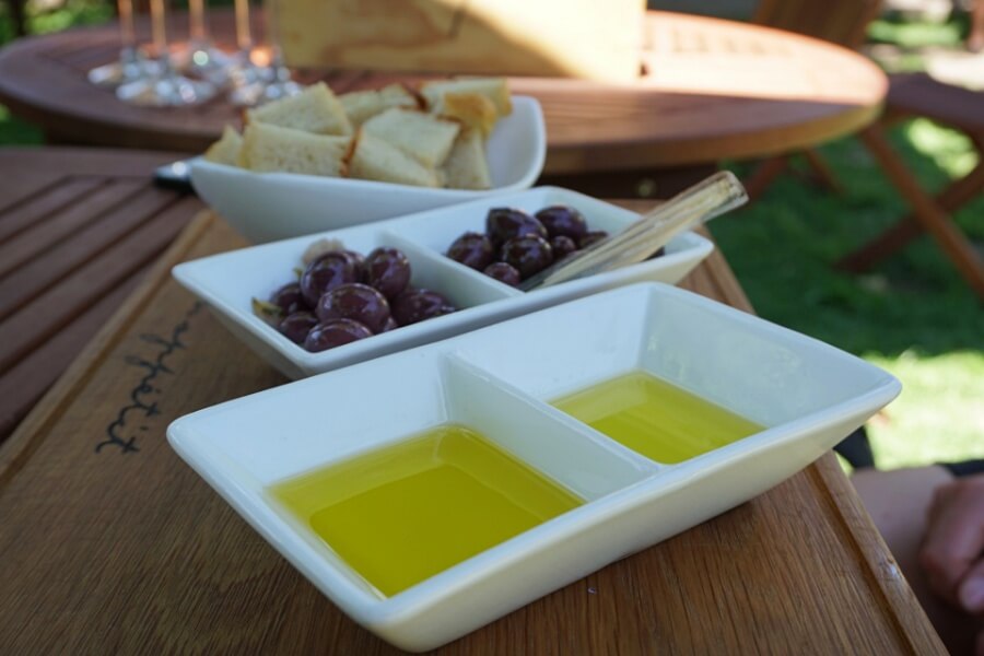 Oliven Tasting auf der Farm La Bourgogne