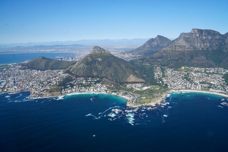 Kapstadt von oben beim Helikopterflug - ein einmaliges Erlebnis