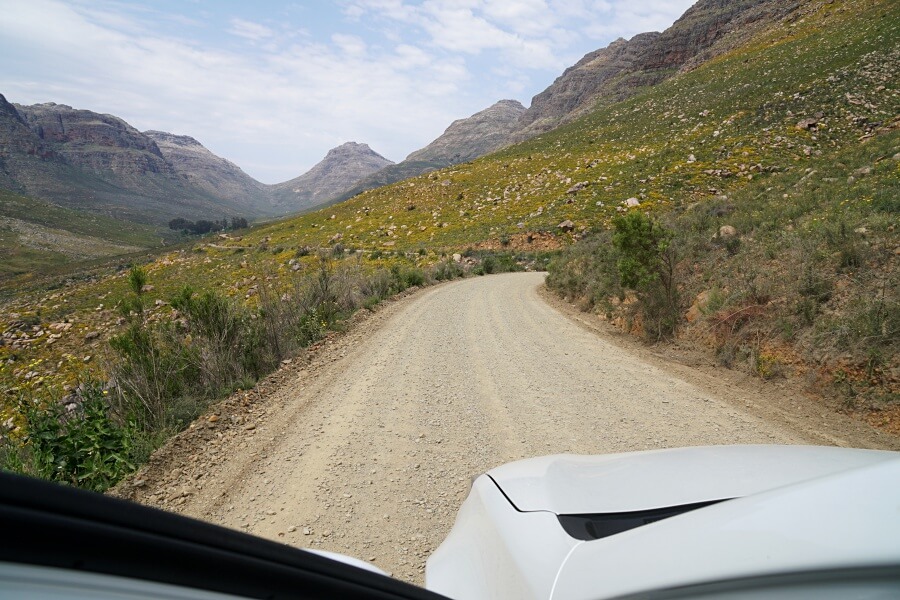 Auf Gravel Roads in die Cederberge in Suedafrika