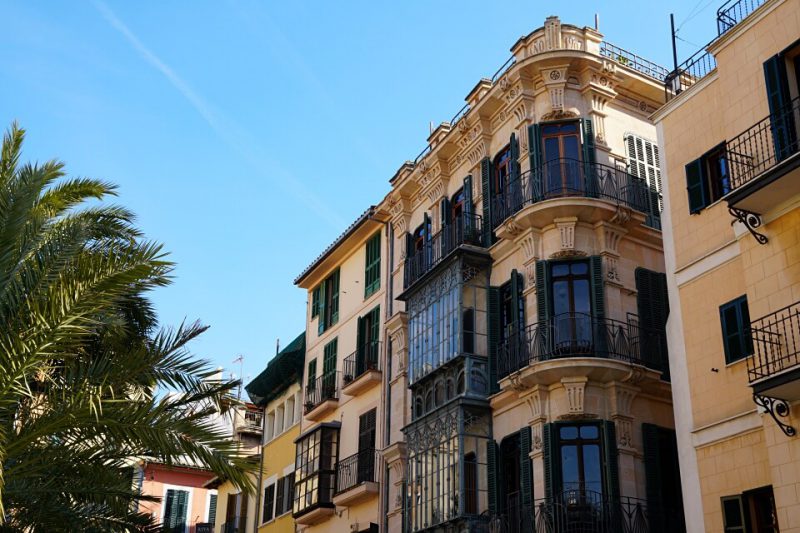 Jugendstil Fassade in Palma de Mallorca