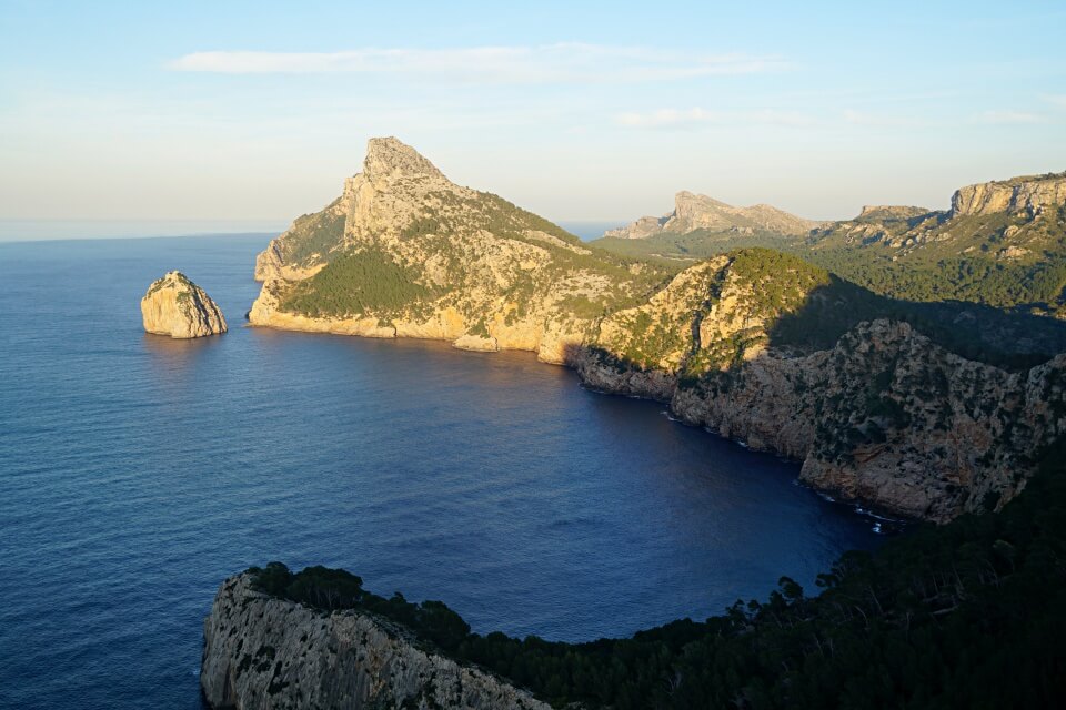 Blick auf das Cap de Formentor auf Mallorca