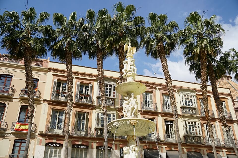 Entspannte Altstadt von Malaga 