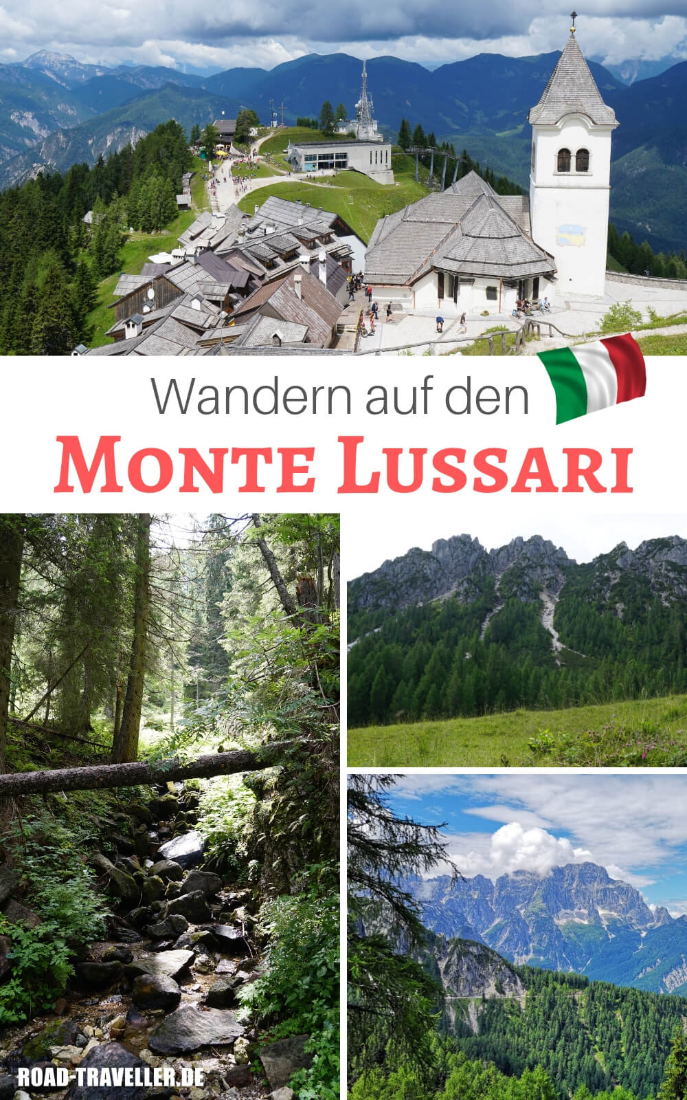 Wanderung auf den Monte Lussari im Dreilaendereck Italien, Oesterreich und Slowenien