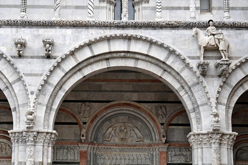 Details der Kathedrale San Martino in Lucca