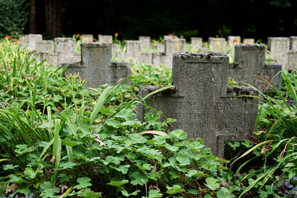 Gedenken an die Gefallenen des Ersten Weltkriegs auf dem Alten Friedhof Ludwigsburg
