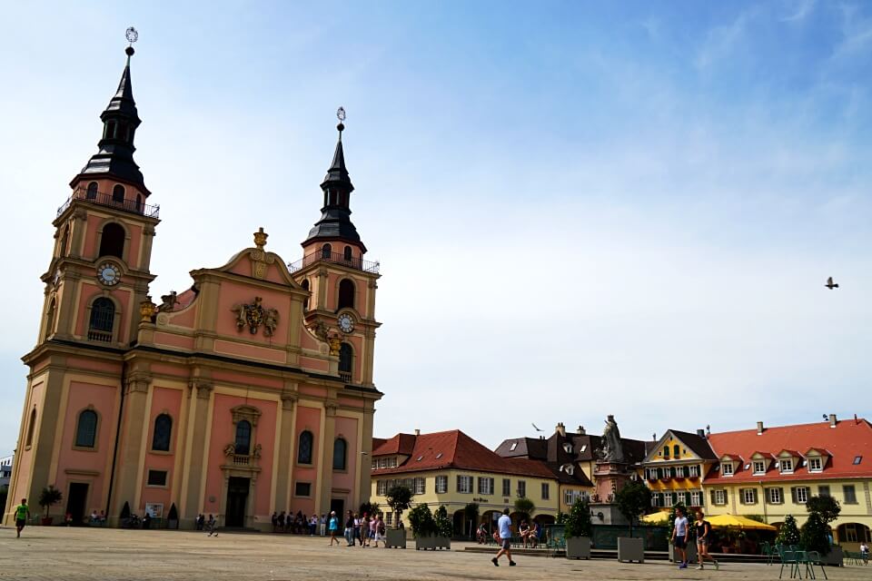 Der barocke Marktplatz in Ludwigsburg