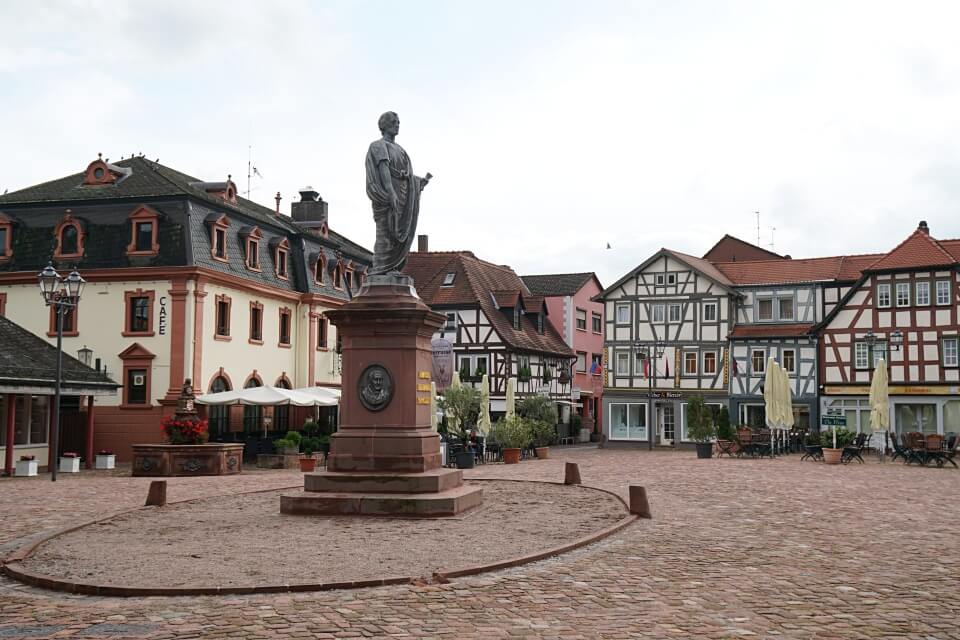 Der Marktplatz in Erbach