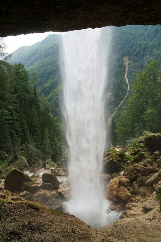 Pericnik Wasserfall im Vrata Tal in Slowenien