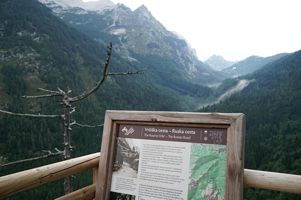 Ausblicke auf dem Vrsic Pass im Triglav Nationalpark