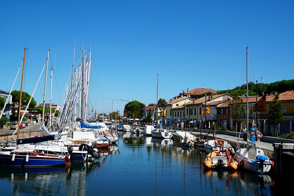 Fischerhafen in Cervia in der Emilia Romagna