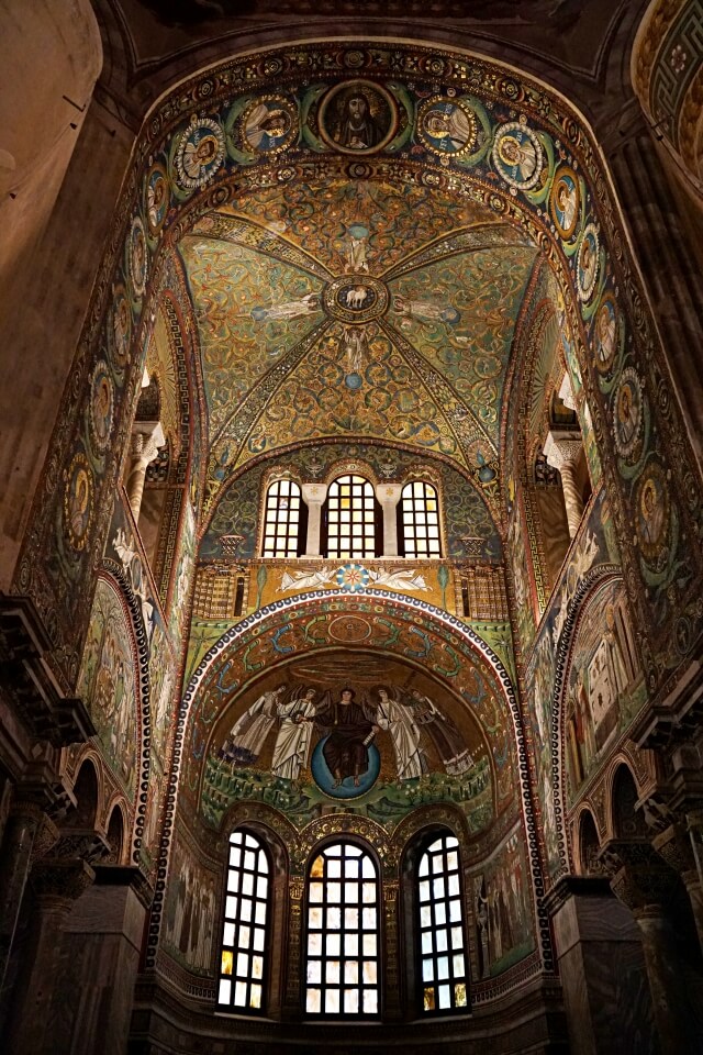Mosaike in der Basilika San Vitale in Ravenna