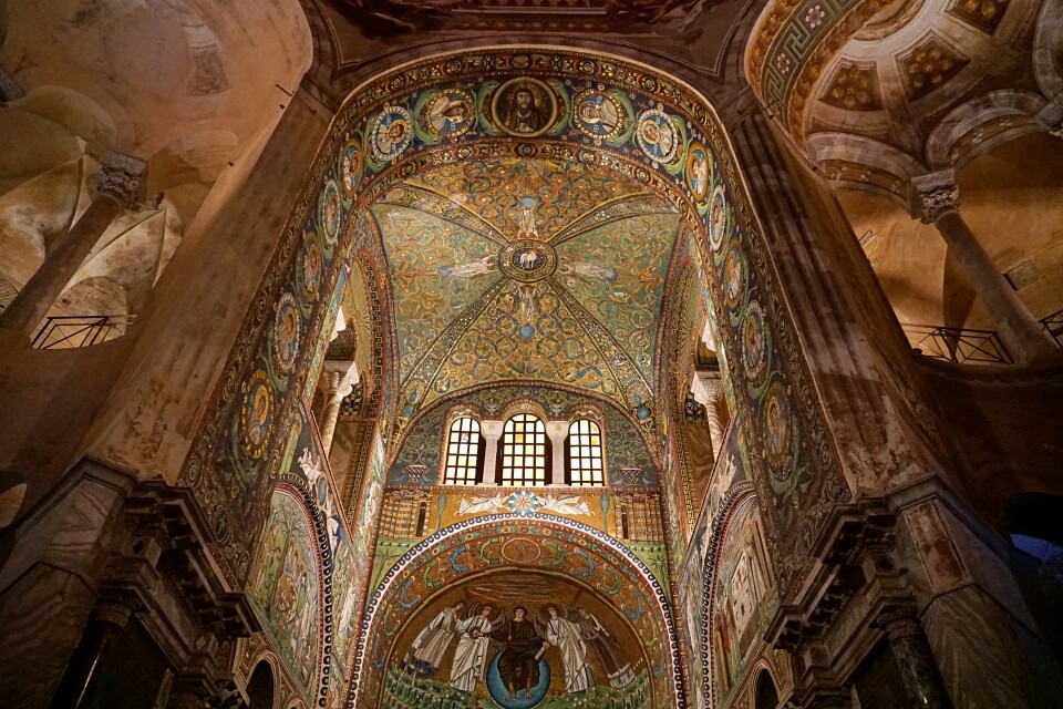 Mosaik in der Basilika San Vitale in Ravenna