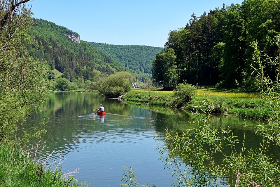 Kanufahren im Naturpark Obere Donau