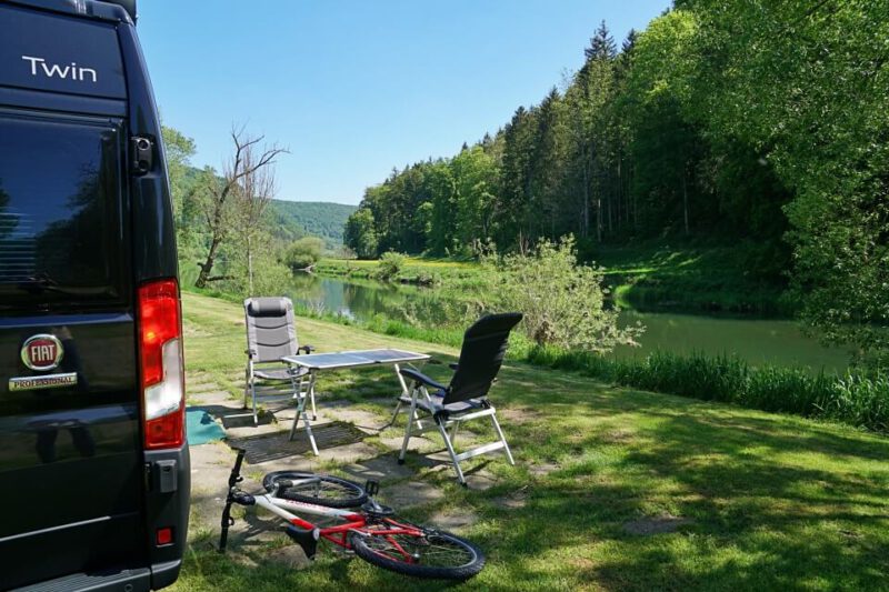 Camping Wagenburg direkt an der Donau in Hausen im Tal