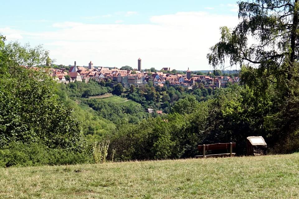 Ausblick auf Rothenburg vom Panoramaweg