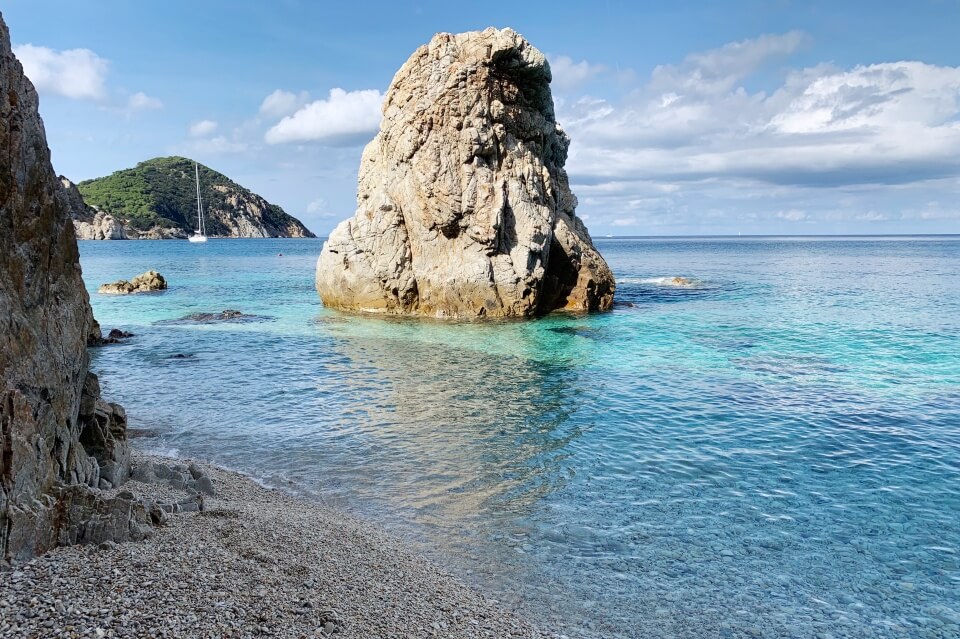 Die Spiaggia la Sorgente ist ein toller Strand auf Elba nicht weit von Portoferraio