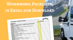 Packliste Wohnmobil Excel zum Download