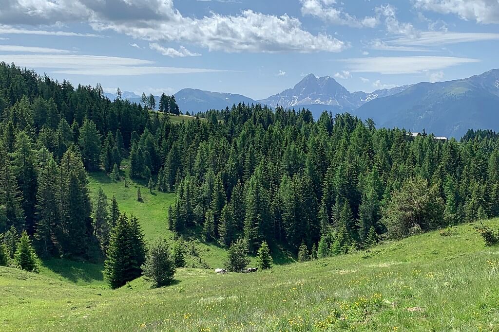 Mountainbike Tour auf der Lusner Alm in den Dolomiten