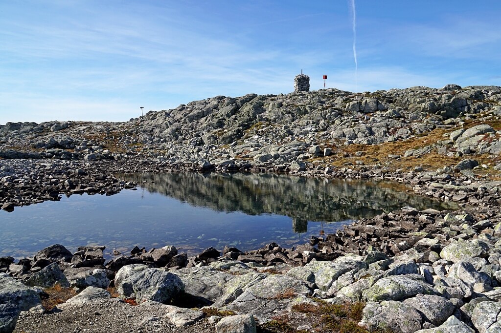 Das Gipfelplateau auf dem Molden in Norwegen