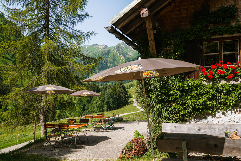 Wanderung zur Alpe Engeratsgund im Obertal bei Hinterstein